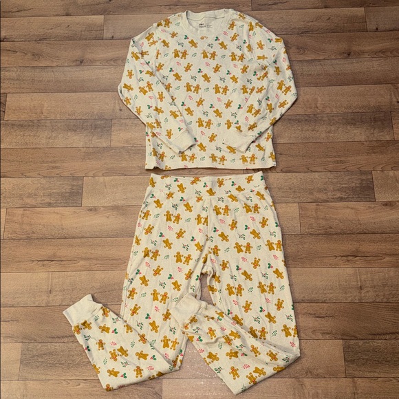 Pact Other - Pact Size Large Unisex Pajama 2 Piece Set Gingerbread 100% Organic Cotton Comfy